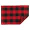 DII® Reversible Gingham & Buffalo Check Placemat Set, 4ct.